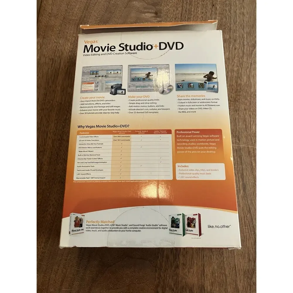 Sony Vegas Movie Studio‎ + DVD Platinum Edition- GOOD